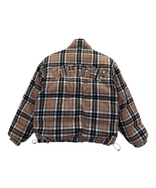 SUPREME（シュプリーム）SUPREME (シュプリーム) Reversible Puffer Jacket ベージュ×ブラック サイズ:Mの古着・服飾アイテム