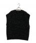 CLANE (クラネ) SIDE ZIP TWEED KNIT VEST ブラック サイズ:1：6000円