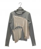 kotohayokozawaコトハヨコザワ）の古着「プリーツカットソー」｜グリーン