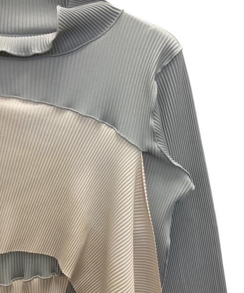 kotohayokozawa（コトハヨコザワ）kotohayokozawa (コトハヨコザワ) プリーツカットソー グリーン サイズ:SIZE FREEの古着・服飾アイテム