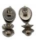 TOGA (トーガ) Metal motif earrings シルバー：6000円
