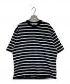 everyoneエブリワン）の古着「border short sleeve tee shirt」｜ネイビー