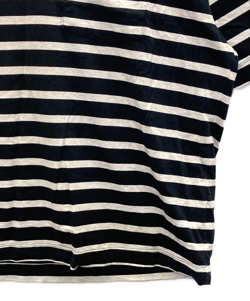 everyone（エブリワン）everyone (エブリワン) border short sleeve tee shirt ネイビー サイズ:Ｍの古着・服飾アイテム