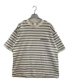 plllllleeeasse（プリーズ）の古着「ボーダーTシャツ」｜ホワイト