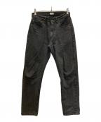 CIOTAシオタ）の古着「スビンコットン 13.5oz テーパードデニム」｜ブラック