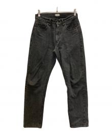 CIOTA（シオタ）の古着「スビンコットン 13.5oz テーパードデニム」｜ブラック