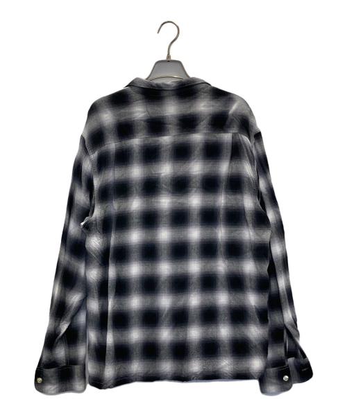 PENNEYS TOWN CRAFT（ペニーズ タウンクラフト）PENNEYS TOWN CRAFT (ペニーズ タウンクラフト) レーヨンオンブレチェックシャツ ブラック サイズ:Sの古着・服飾アイテム