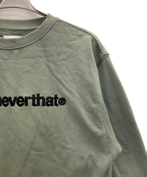 thisisneverthat（ディスイズネバーザット）thisisneverthat (ディスイズネバーザット) ロゴスウェット グリーン サイズ:Sの古着・服飾アイテム