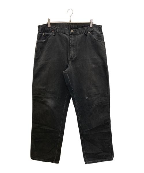 Dickies（ディッキーズ）Dickies (ディッキーズ) ペインターブラックデニムパンツ ブラック サイズ:106ｃｍの古着・服飾アイテム