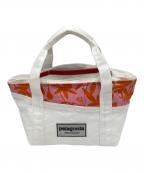 Patagoniaパタゴニア）の古着「マフィアミニトート」｜ホワイト×ピンク