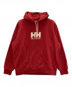 HELLY HANSENヘリーハンセン）の古着「ロゴパーカー」｜レッド