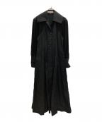 AKIRA NAKAアキラナカ）の古着「シアースリーブリネンブレンドワンピース」｜ブラック