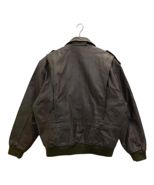 IN FRAC TION（インフラクション）IN FRAC TION (インフラクション) ヴィンテージレザージャケット ブラウン サイズ:XLの古着・服飾アイテム