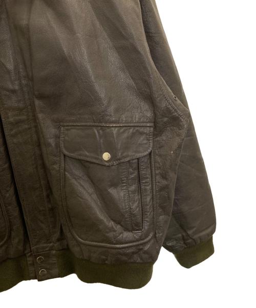 IN FRAC TION（インフラクション）IN FRAC TION (インフラクション) ヴィンテージレザージャケット ブラウン サイズ:XLの古着・服飾アイテム