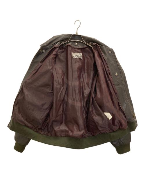 IN FRAC TION（インフラクション）IN FRAC TION (インフラクション) ヴィンテージレザージャケット ブラウン サイズ:XLの古着・服飾アイテム