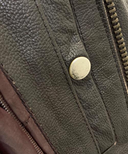 IN FRAC TION（インフラクション）IN FRAC TION (インフラクション) ヴィンテージレザージャケット ブラウン サイズ:XLの古着・服飾アイテム