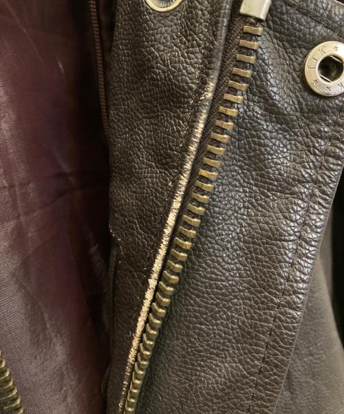 IN FRAC TION（インフラクション）IN FRAC TION (インフラクション) ヴィンテージレザージャケット ブラウン サイズ:XLの古着・服飾アイテム