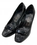 Salvatore Ferragamoサルヴァトーレ フェラガモ）の古着「ヒールパンプス」｜ブラック