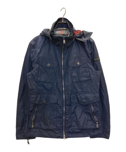 BLACK LABEL CRESTBRIDGE（ブラックレーベル クレストブリッジ）BLACK LABEL CRESTBRIDGE (ブラックレーベル クレストブリッジ) リモンタナイロンジャケット ネイビー サイズ:SIZE Lの古着・服飾アイテム