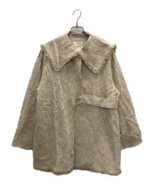 Eaphi（エフィ）の古着「レーヨン混ジャケット」｜ベージュ