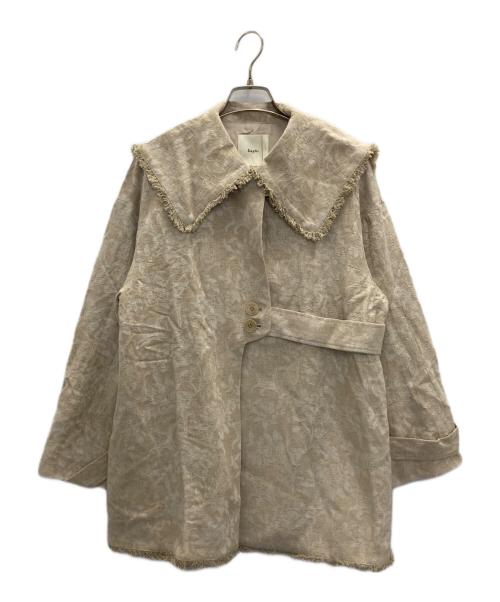 Eaphi（エフィ）Eaphi (エフィ) レーヨン混ジャケット ベージュ サイズ:SIZE FREEの古着・服飾アイテム