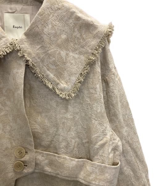 Eaphi（エフィ）Eaphi (エフィ) レーヨン混ジャケット ベージュ サイズ:SIZE FREEの古着・服飾アイテム