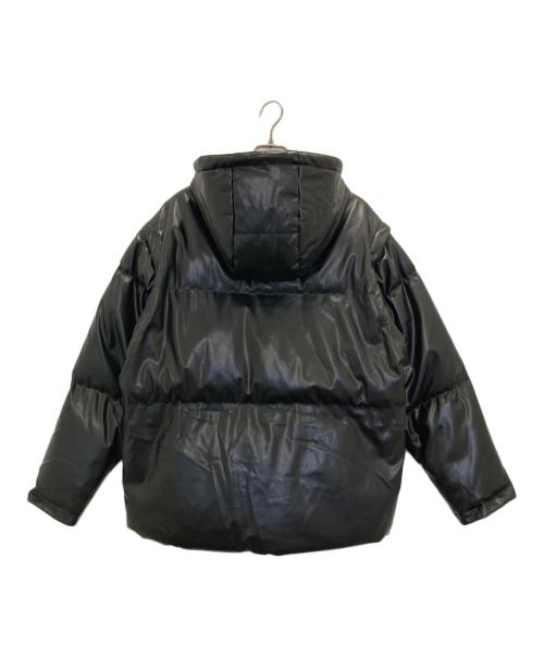 EMODA（エモダ）EMODA (エモダ) 2WAYエコレザーダウンジャケット ブラック サイズ:FREEの古着・服飾アイテム