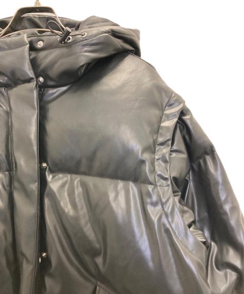 EMODA（エモダ）EMODA (エモダ) 2WAYエコレザーダウンジャケット ブラック サイズ:FREEの古着・服飾アイテム