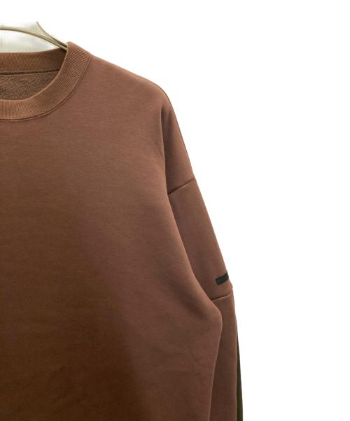 N.HOOLYWOOD（エヌ ハリウッド）N.HOOLYWOOD (エヌ ハリウッド) 袖切替スウェット ブラウン サイズ:Sの古着・服飾アイテム