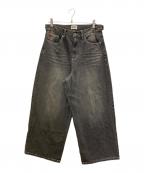 90909090）の古着「My Grandpa's Buggy Denim Pants」｜ブラック
