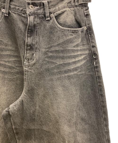 9090（9090）9090 (9090) My Grandpa's Buggy Denim Pants ブラック サイズ:Lの古着・服飾アイテム