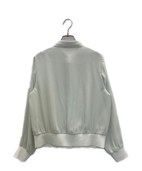 NOLLEY'S（ノーリーズ）NOLLEY'S (ノーリーズ) カフス裾リブシフォンシャツ グリーン サイズ:38の古着・服飾アイテム