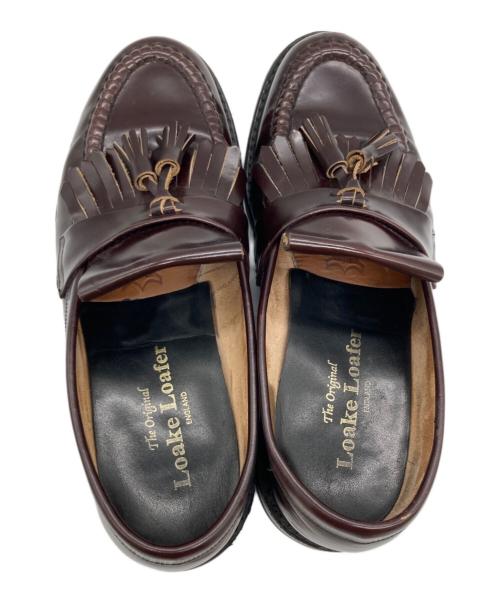 LOAKE（ローク）LOAKE (ローク) タッセルローファー ブラウン サイズ: 7 1/2の古着・服飾アイテム
