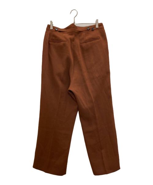 MAATEE&SONS（マーティーアンドサンズ）MAATEE&SONS (マーティーアンドサンズ) レーヨンスラックス ブラウン サイズ:Lの古着・服飾アイテム