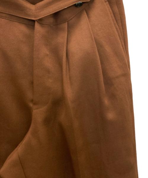 MAATEE&SONS（マーティーアンドサンズ）MAATEE&SONS (マーティーアンドサンズ) レーヨンスラックス ブラウン サイズ:Lの古着・服飾アイテム