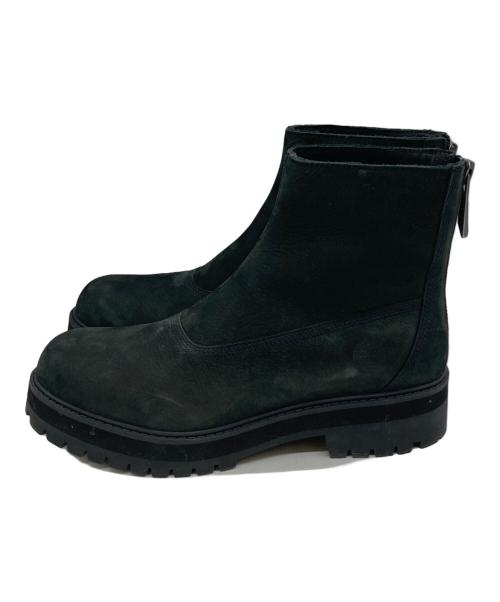 Timberland（ティンバーランド）Timberland (ティンバーランド) WHITE MOUNTAINEERING (ホワイトマウンテ二アニング) LUG CUPSOLE MID ZIP UP BOOT ブラック サイズ:26.5の古着・服飾アイテム