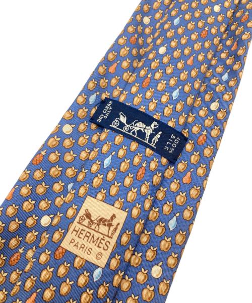 HERMES（エルメス）HERMES (エルメス) シルクネクタイ ブルー サイズ:表記無しの古着・服飾アイテム