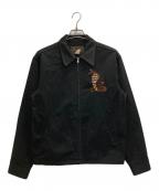 CUSHMANクッシュマン）の古着「LAND OF THE KING COBRA/SOUVENIR JACKET」｜ブラック