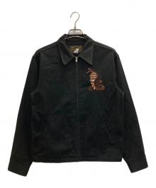 CUSHMAN（クッシュマン）の古着「LAND OF THE KING COBRA/SOUVENIR JACKET」｜ブラック