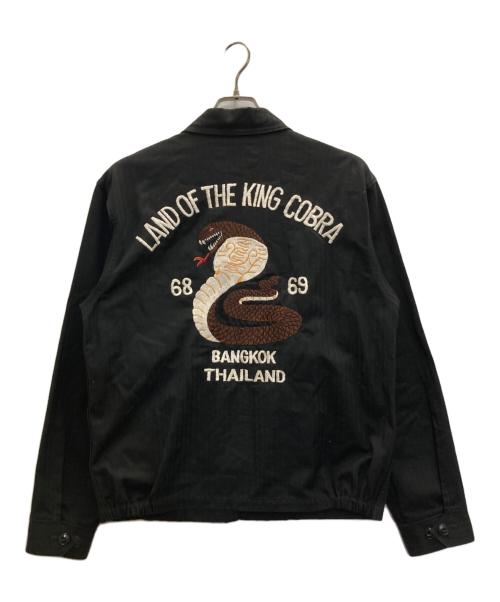 CUSHMAN（クッシュマン）CUSHMAN (クッシュマン) LAND OF THE KING COBRA/SOUVENIR JACKET ブラック サイズ:表記なしの古着・服飾アイテム