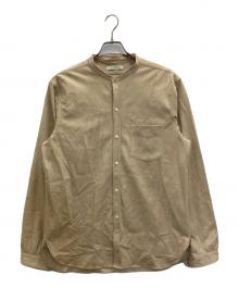 OLD JOE & Co.（オールドジョー）の古着「バンドカラーシャツ」｜ベージュ