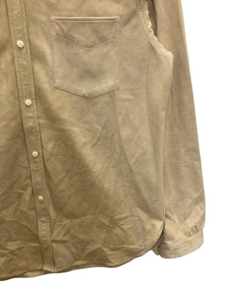 OLD JOE & Co.（オールドジョー）OLD JOE & Co. (オールドジョー) バンドカラーシャツ ベージュ サイズ:16 2/1の古着・服飾アイテム