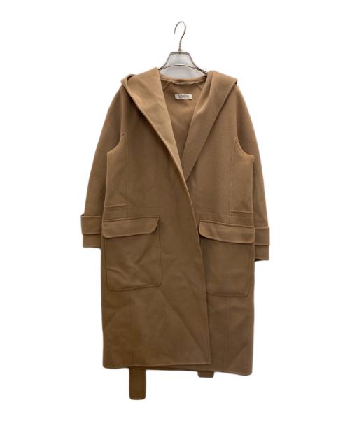 'S Max Mara（エスマックスマーラ）'S Max Mara (エスマックスマーラ) フーデッドピュアウールコート ベージュ サイズ:36の古着・服飾アイテム
