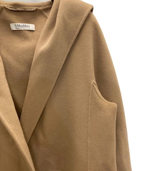 'S Max Mara（エスマックスマーラ）'S Max Mara (エスマックスマーラ) フーデッドピュアウールコート ベージュ サイズ:36の古着・服飾アイテム