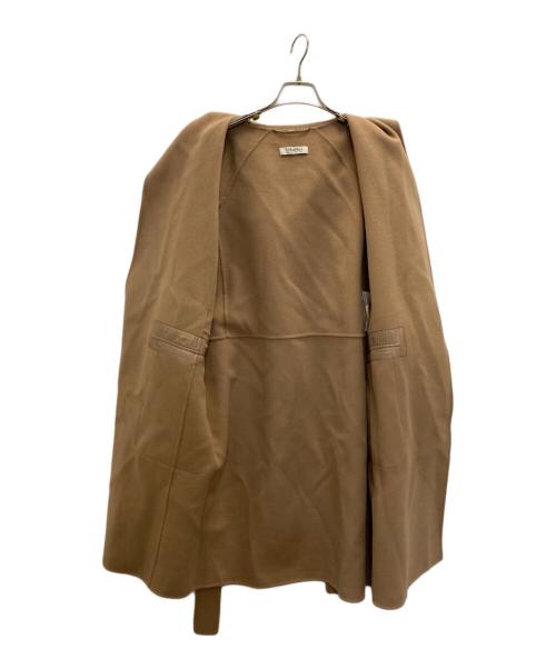 'S Max Mara（エスマックスマーラ）'S Max Mara (エスマックスマーラ) フーデッドピュアウールコート ベージュ サイズ:36の古着・服飾アイテム