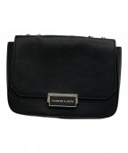 CHARLES & KEITHチャールズアンドキース）の古着「プッシュロック チェーンハンドルバッグ」｜ブラック