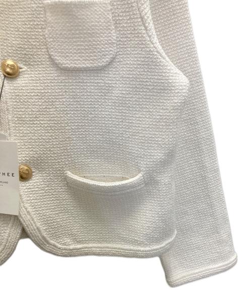 MACPHEE（マカフィー）MACPHEE (マカフィー) モスライクステッチ クルーネックジャケット ホワイト サイズ:S 未使用品の古着・服飾アイテム