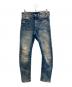 G-STAR RAW（ジースターロゥ）の古着「ダメージデニムパンツ」｜ブルー