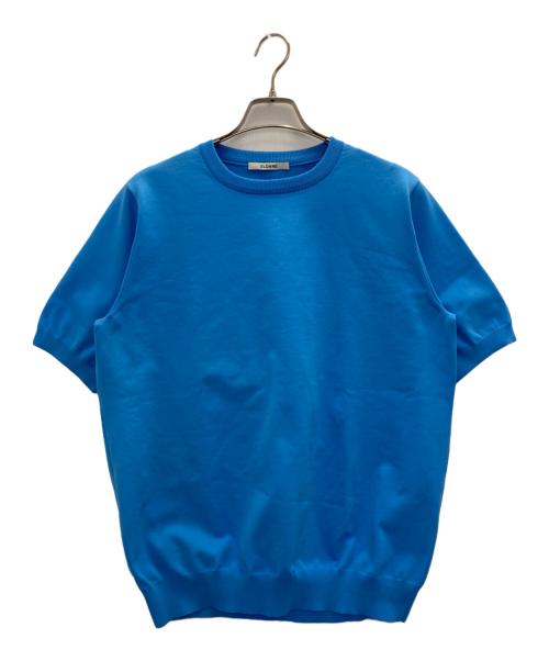 SLOANE（スローン）SLOANE (スローン) 半袖ニット ブルー サイズ:3の古着・服飾アイテム