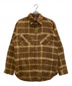 stussyステューシー）の古着「ネルシャツ」｜ブラウン